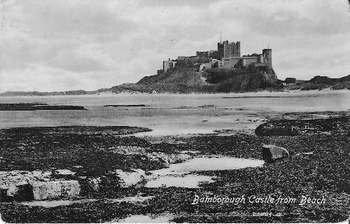Bamburgh castle from the beach