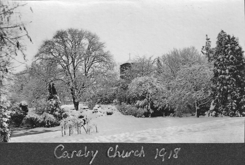 Careby Church in January 1918