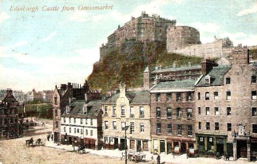 Edinburgh Castle From Grassmarket