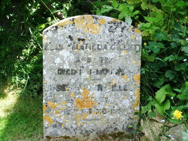 Eliza Matilda and Joseph John Gillett's gravestone