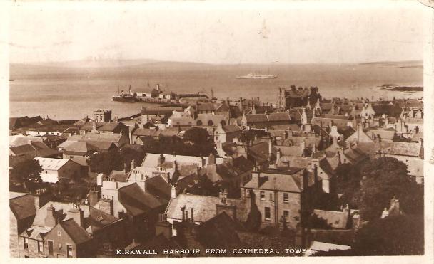 Kirkwall Harbour from Cathedral Tower