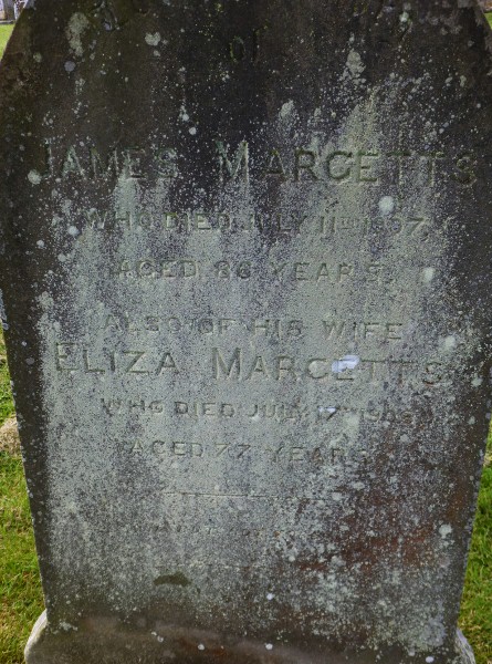 James and Eliza Margetts grave