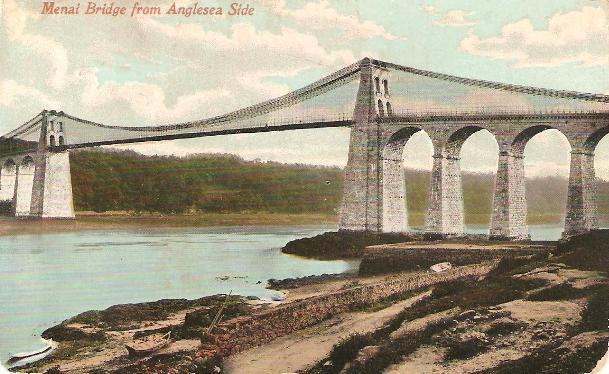 Menai Bridge from the Anglesey side