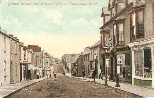Pembroke Dock, Queen and Dimond  Streets