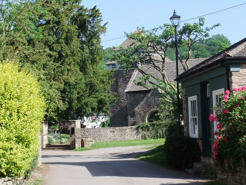 Skenfrith, Church from Village