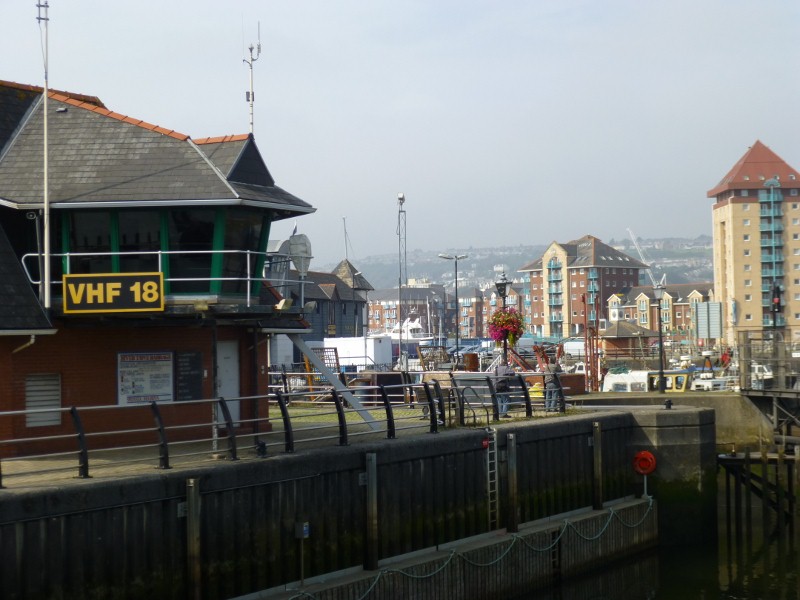 Swansea waterfront lock